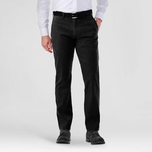 New Haggar Black Sustainable Stretch Chino Pants